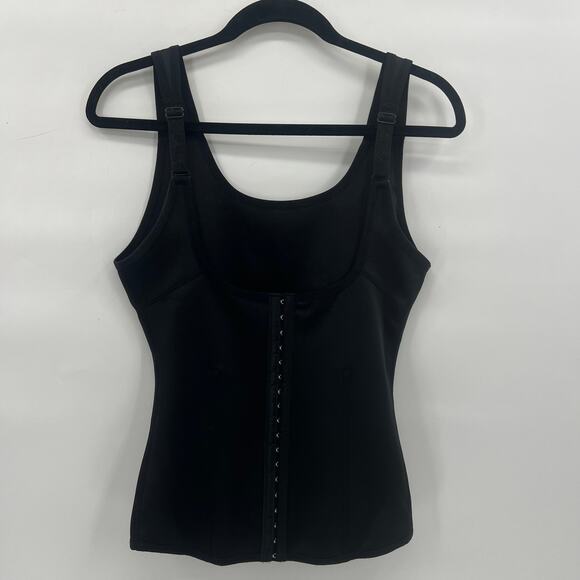 Tank Top Shapewear NWOT Large Black Back Closure Adjustable Straps - Picture 4 of 8